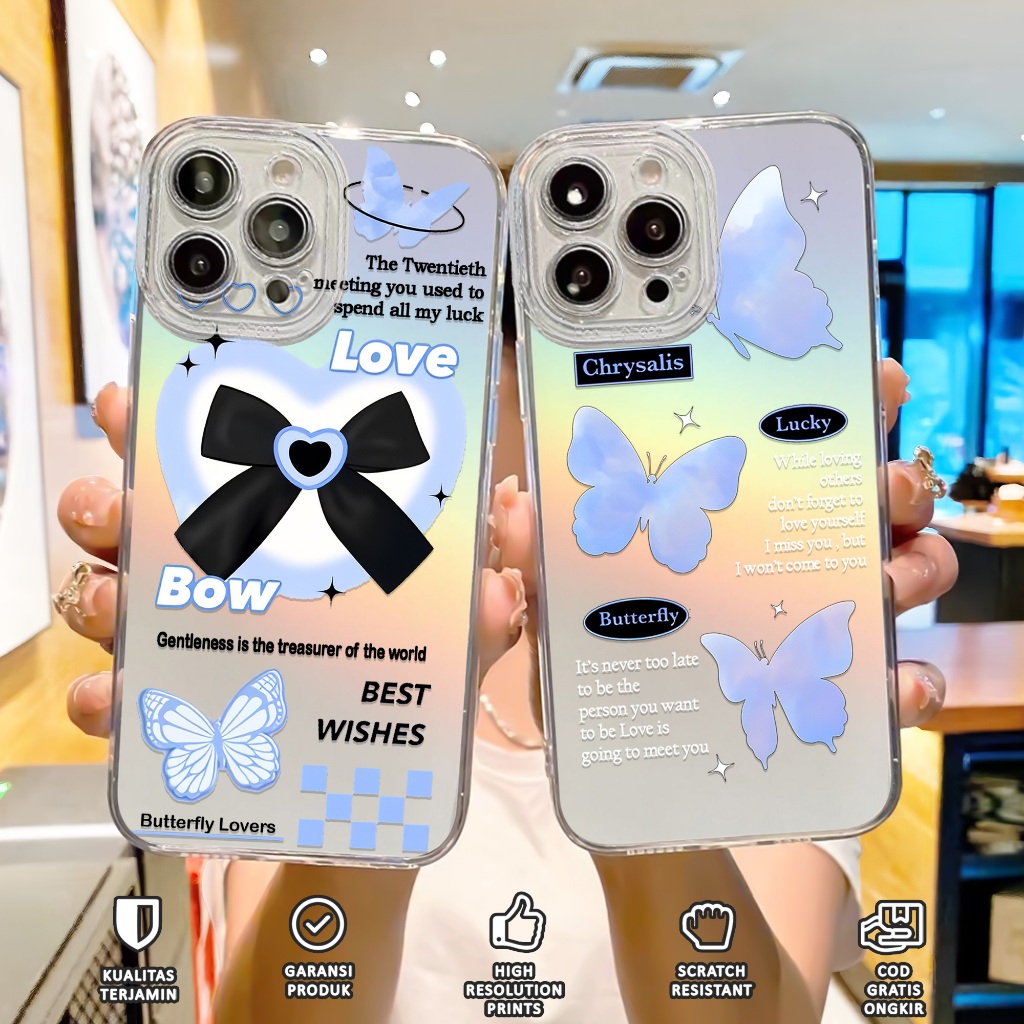 Case Hologram OPPO A5S A11K A12 A7 A15 A15S A57 A77S A58 4G Motif ( AESTHETIC ) Softcase Hologram Be