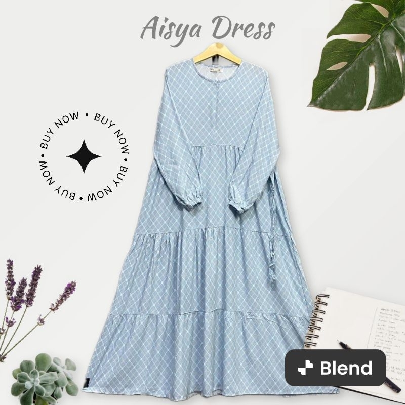 Aisya Maxi Dress Gamis Rayon Premium