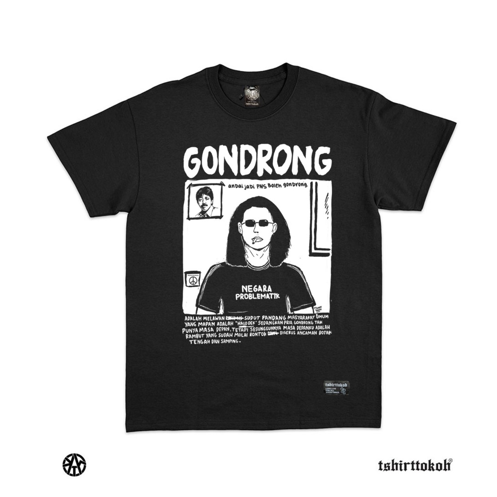Tshirttokoh - Kaos Gondrong Adalah Melawan - Gondrong 03