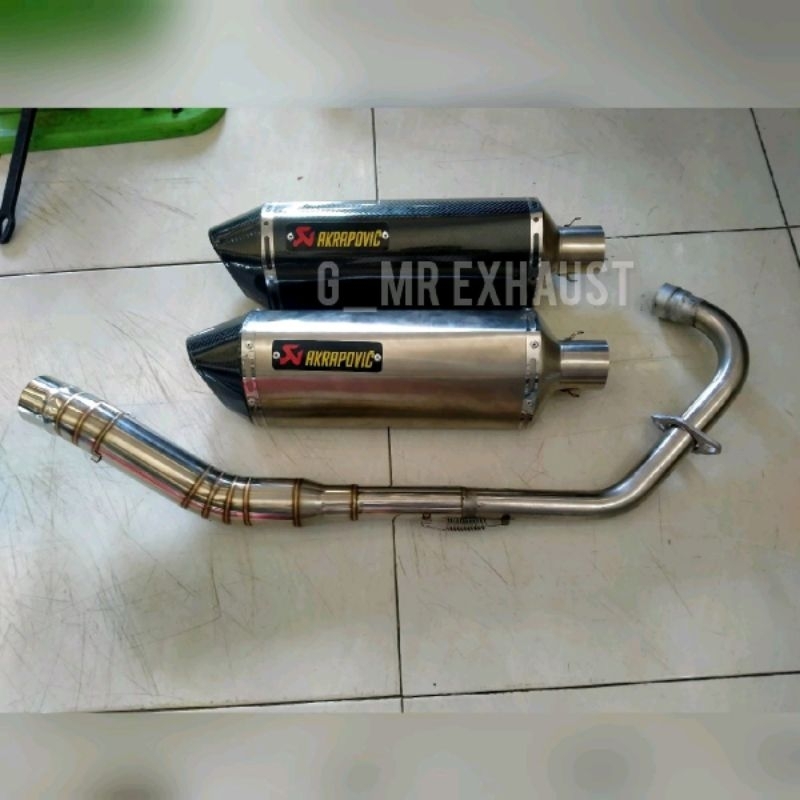 knalpot akrapovic fullset cb150r cbr150r r15v2 r15v3 akrapovic vikion satria fu sonic150.