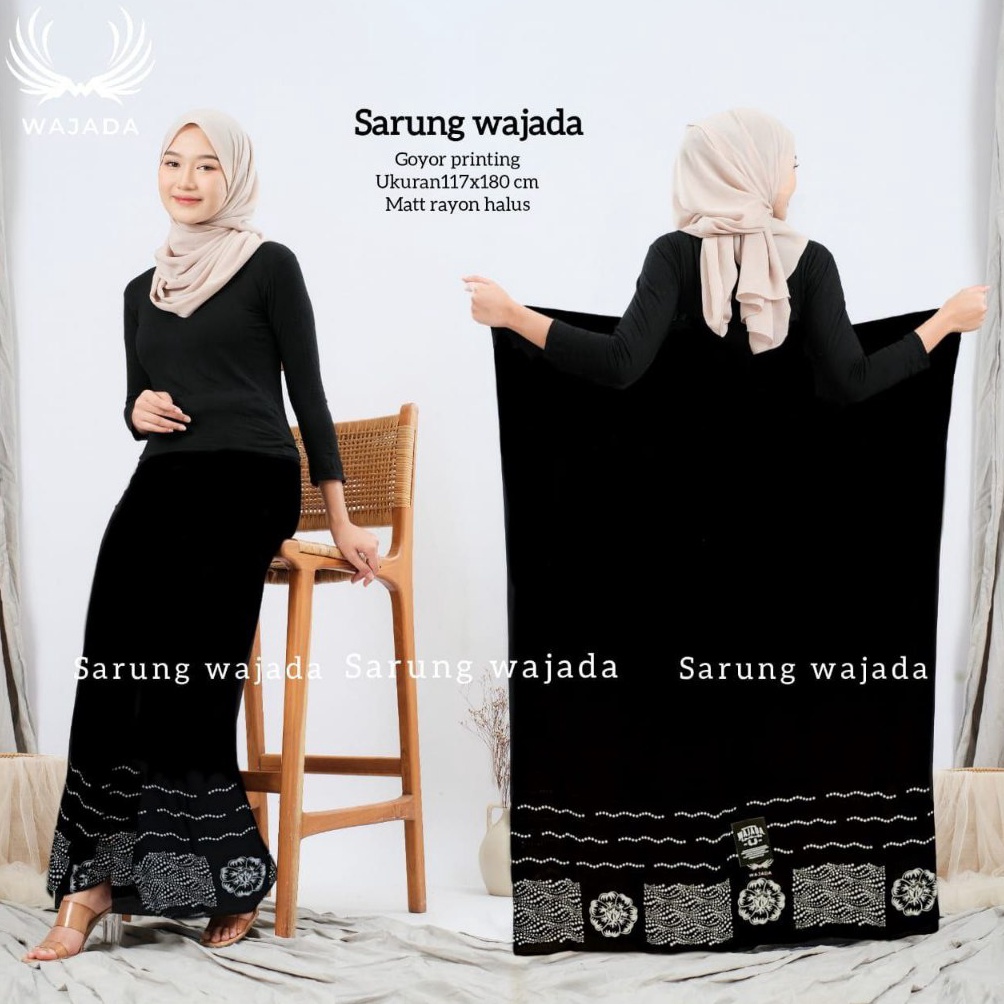 KODE I84Y Sarung Goyor Batik Wanita Santri Putri Cewek Perempuan Kain Samping Bawahan Santriwati Pon