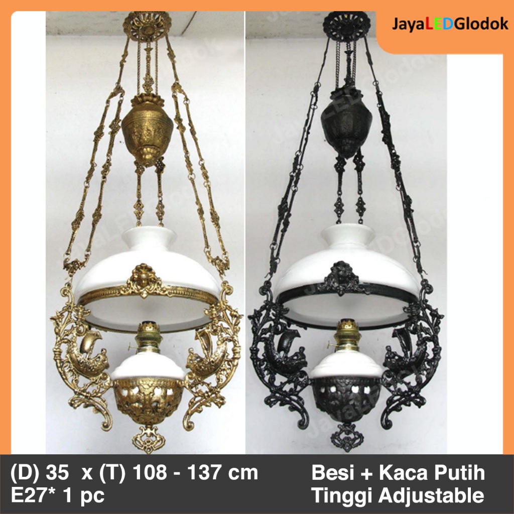 Lampu Gantung Klasik Antik Ruang Tamu Jawa Betawi Hias