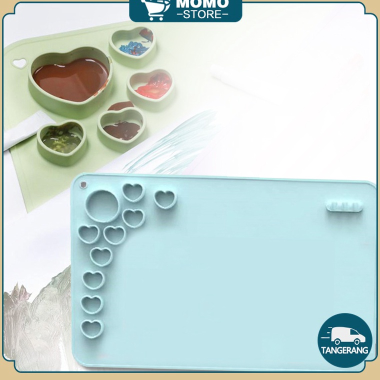 

Silicone Painting Mat Warna Biru Dan Merah Jambu Art Mat Untuk Lukisan Dan Penyesuaian Warna o B6R2