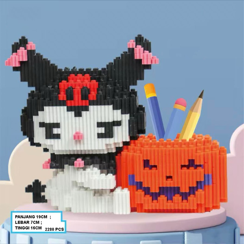 

A6 Lego tempat simpan alat tulis Halloween