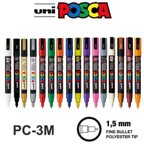 

Uni Posca PC3M Marker Pen Fine Tip a W8V2