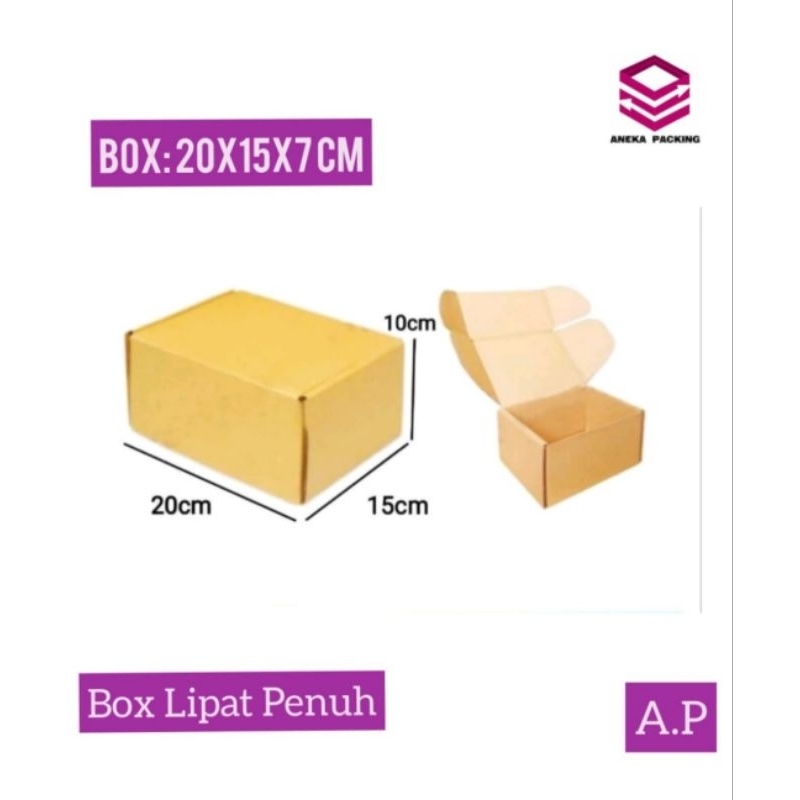 

Box 20x15x7 cm /kardus/hampers/packing/boxinlineshop