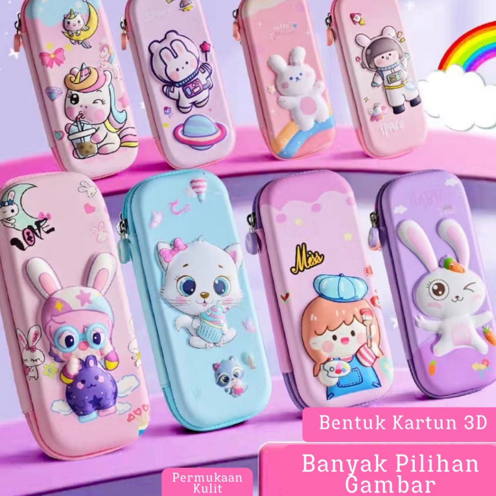 

Kotak Pensil Besar Case 3d Timbul EVA Anti Air Dekompresi tempat pensil lucu anakanak kartun untuk anakanak untuk anak lakilaki dan perempuan tas pensil muat banyak Alat Tulis Perlengkapan Sekolah tempat pensil diy kode unik tingkat magnet pink warna