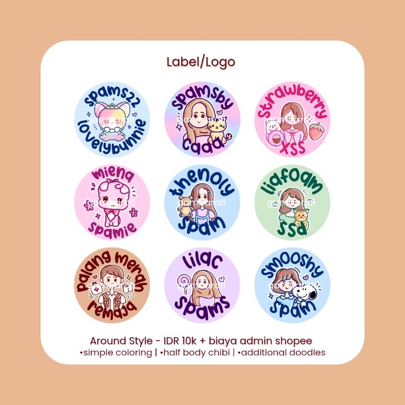 

Around Style Label Design || Hanya Design! Bukan Cetak Stiker!
