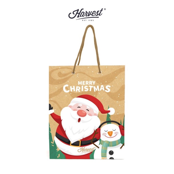 

SPESIAL BULAN INI Paper Bag Natal Christmas Harvest Merry Xmas M Santa Snow