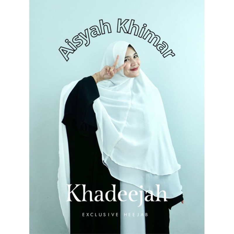 KHIMAR AISYAH Putih | Khimar | Sifon arab | khimar softped syari
