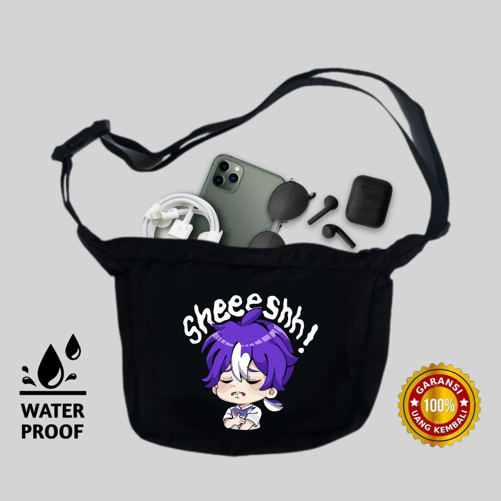 ( Original ) COD tas slempang esport pria wanita RRQ EVOS ONIC efg sling bag distro anime one piece