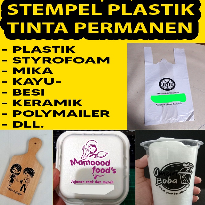 

Stempel Plastik Sterofoam Permanen Tidak Luntur c G1X9