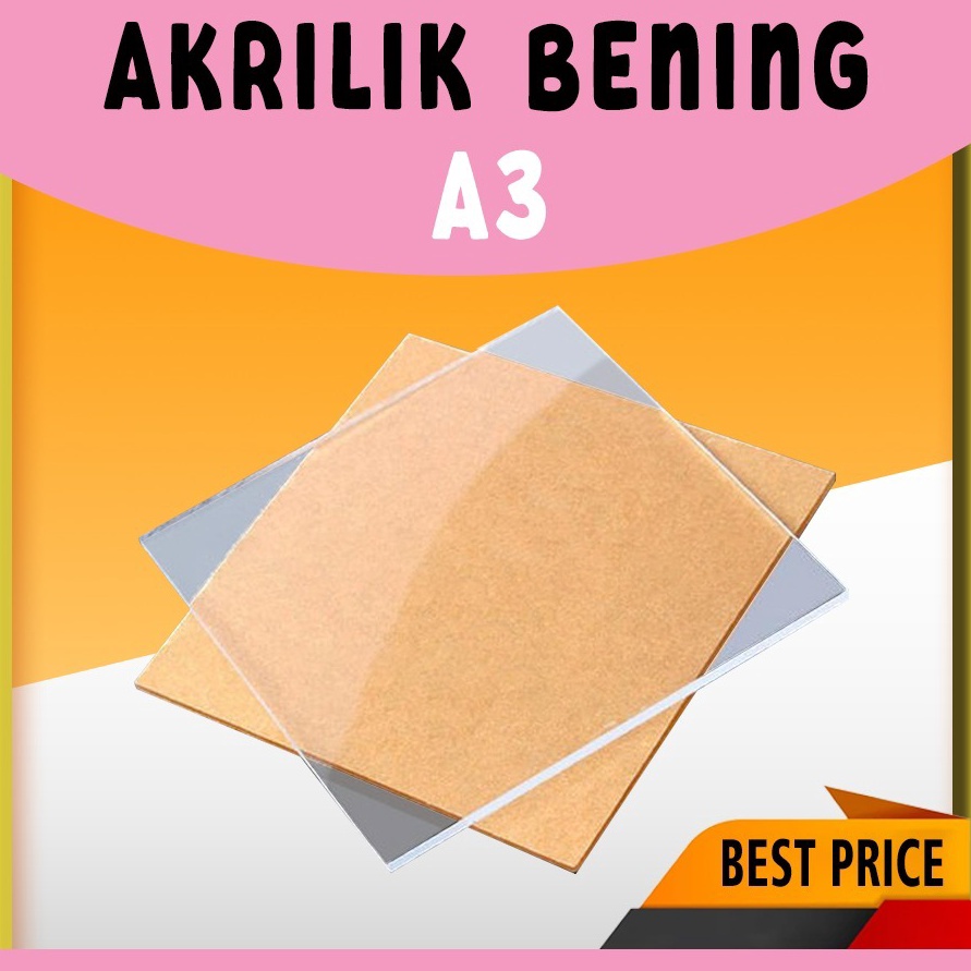 

AKRILIK TRANSPARAN MIKA BENING 3MM A3 42x3cm x X1B3