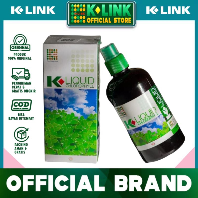 CHLOROPHYLL ORIGINAL K-LINK K LIQUID CHLOROPHYLL  KLINK bergaransi original PT K-LINK INDONEAIA