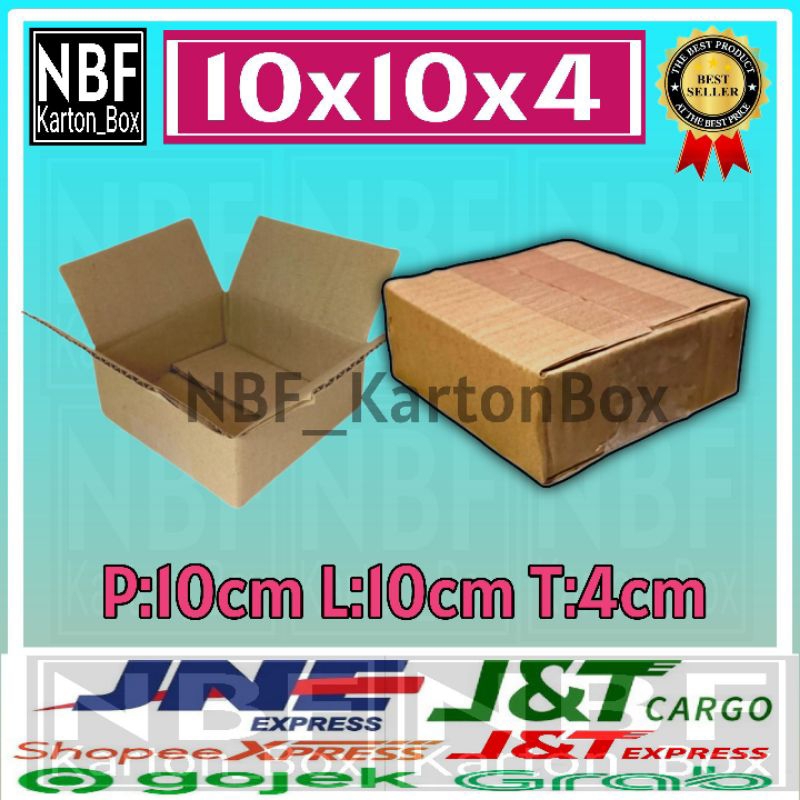 

KartonBox 10x10x4 cm,Kardus Packing Serbaguna,Pembungkus Paket dll