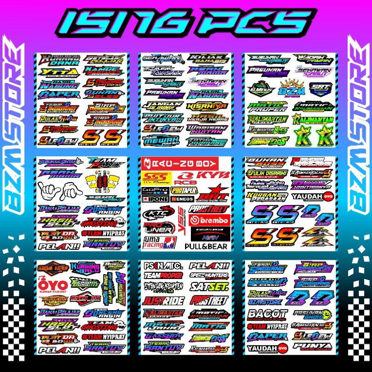 

Stiker Kata Kata Set Pack Terbaru Viral Isi 16pcs Original Setbyrap Piw Piw g Q1S9