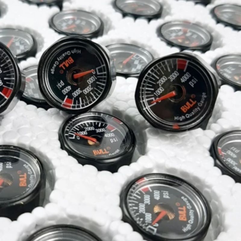 Manometer bull 4000psi hitam
