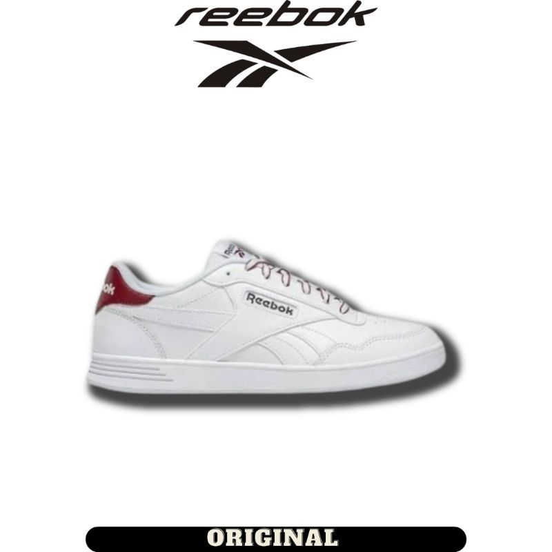 Sepatu Reebok Court Advance White Unisex ( 100033759 ) Original