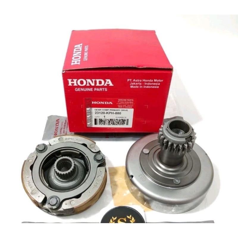 Lonceng + Kampas Ganda Assy Rumah Ganda Otomatis Karisma Supra X 125-KPH