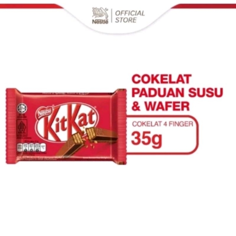 

Nestle Kitkat 4F 35gr - Kitkat Cokelat 35gr