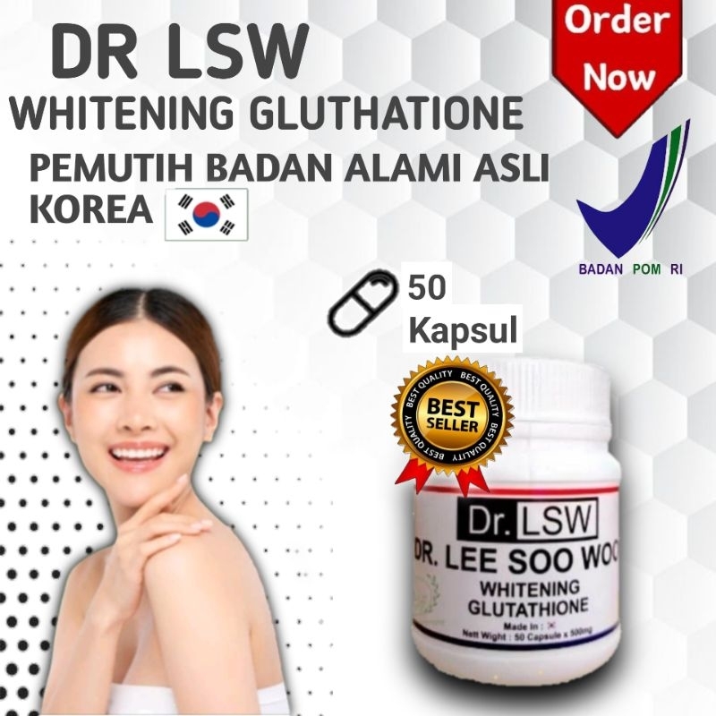 Dr lsw whitening gluthatione [ORIGINAL] kapsul pemutih badan pemutih kulit korea 100% asli