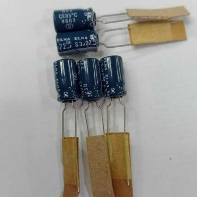 Elco 22uF/63v Elna Biru JAPAN,  (electrolyte capacitor) 22uF/63v Elna Biru, JAPAN