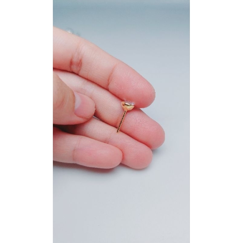 IML39 Anting Tusuk Giwang PERAK Mata Burung Asli Silver 925 (Terima Jual Kembali)