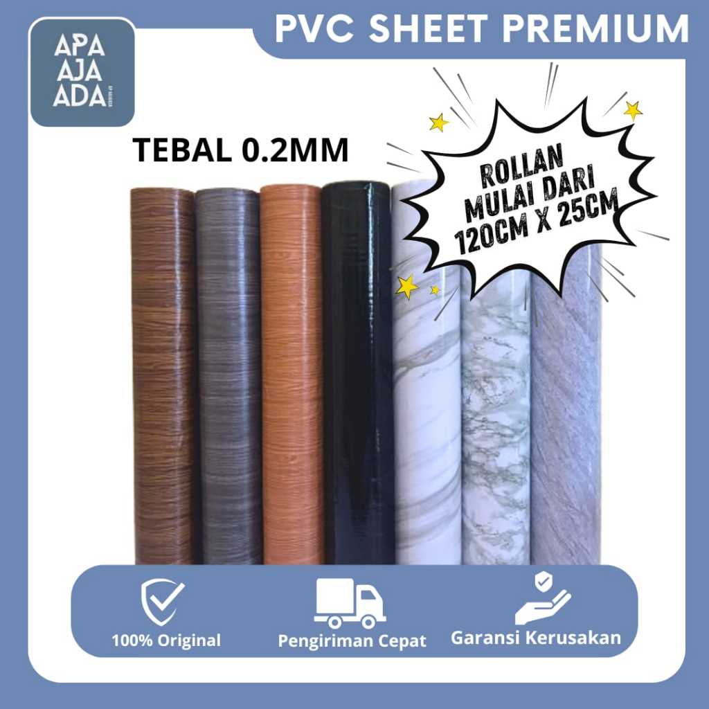 PVC SHEET  (Sudah ada Lem)//Deco Sheet pelapis furniture/ sticker murah pvc sheet/ motif marmer/ mot