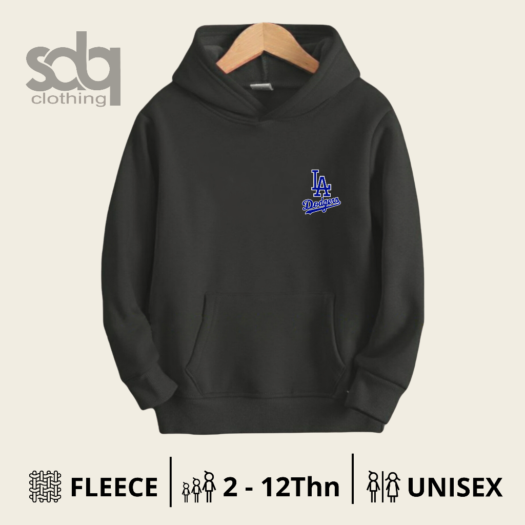 Sweater Hoodie Anak Laki Laki - Switer Hodie Anak Cowok Los Angeles LA Dodgers Umur 2 - 12 tahun
