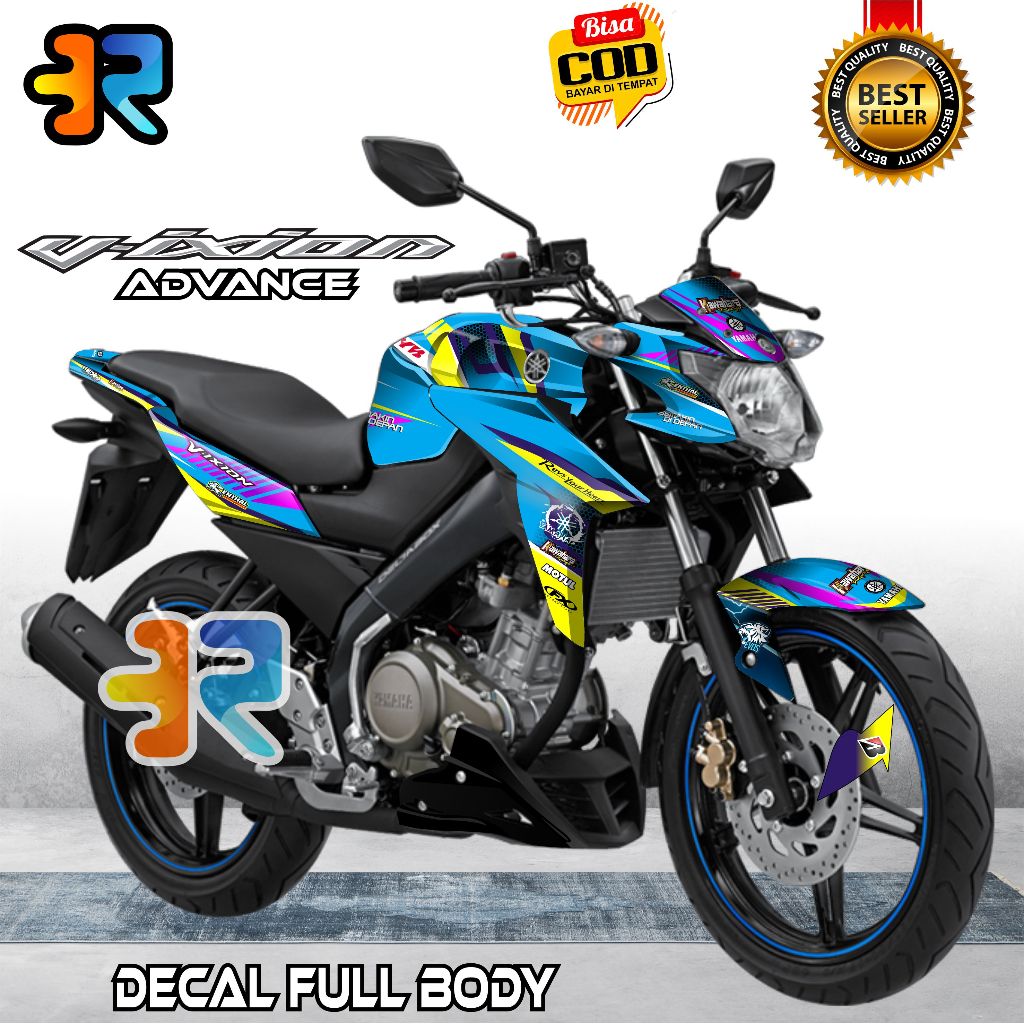 Decal Vixion Advance Stiker Full Body Variasi Desain Road Race