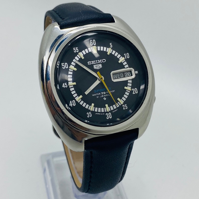 Seiko 5 Sport 6119-8310 Black Dial Made in Japan