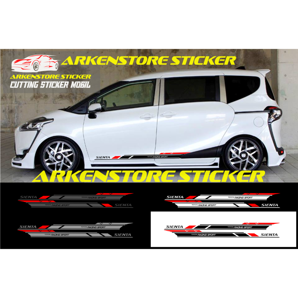 Sticker toyota sienta sticker stiker mobil sienta sticker list sienta