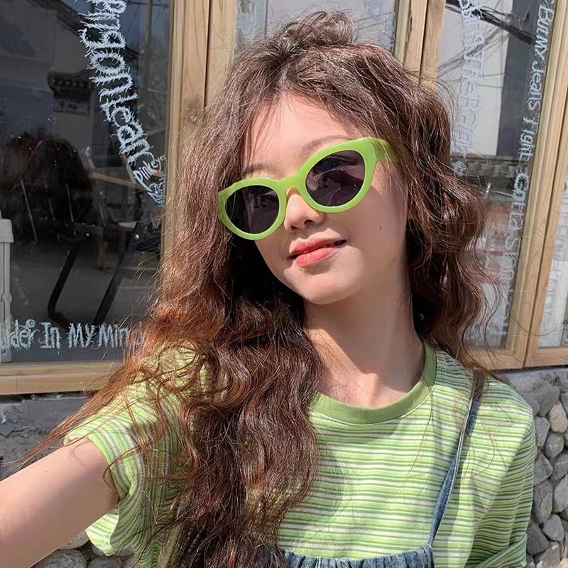 Kacamata Kotak Retro Kecil Kepribadian Kacamata Penembakan Jalan Wanita Pria