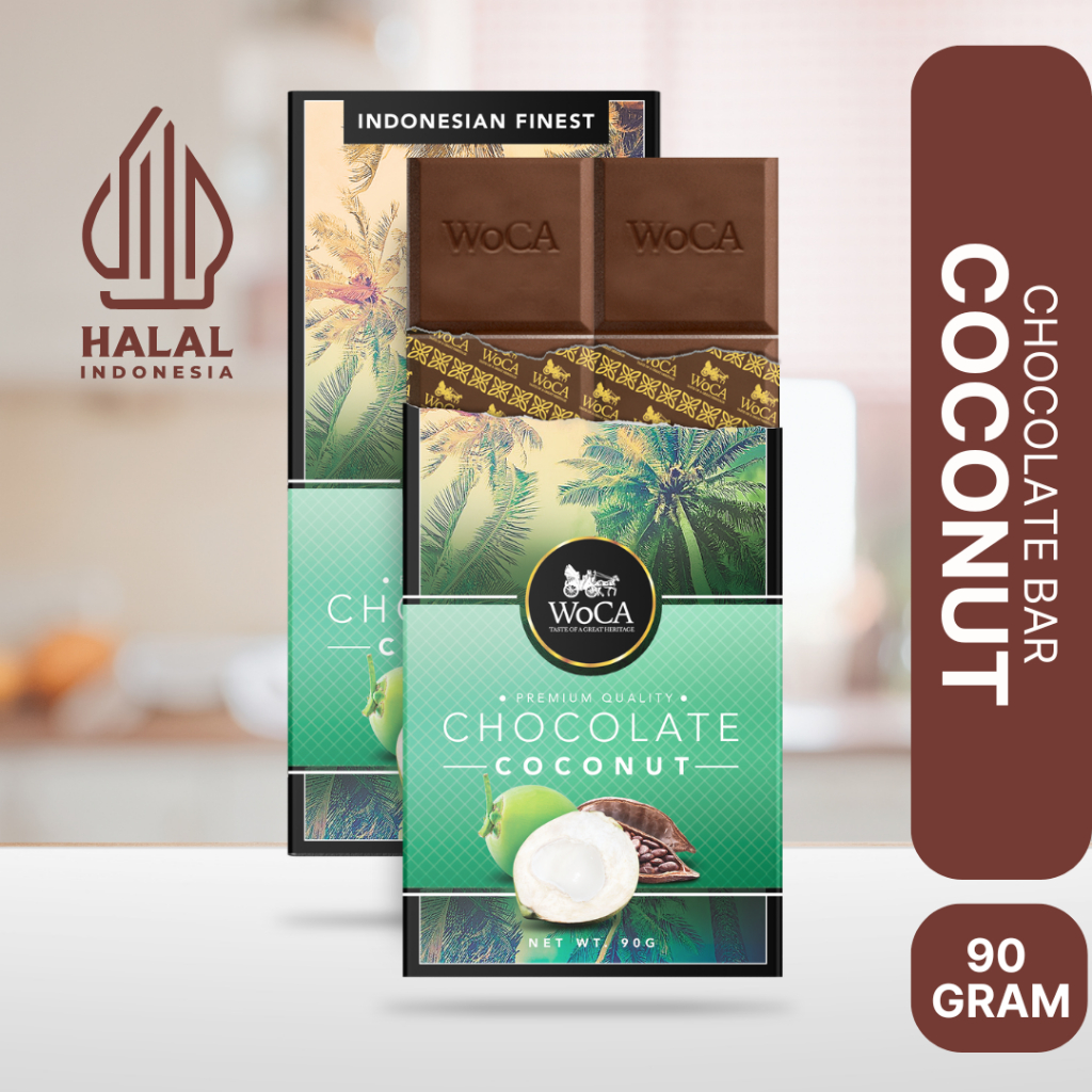 WoCA Coklat Kelapa Premium Chocolate 90 gram