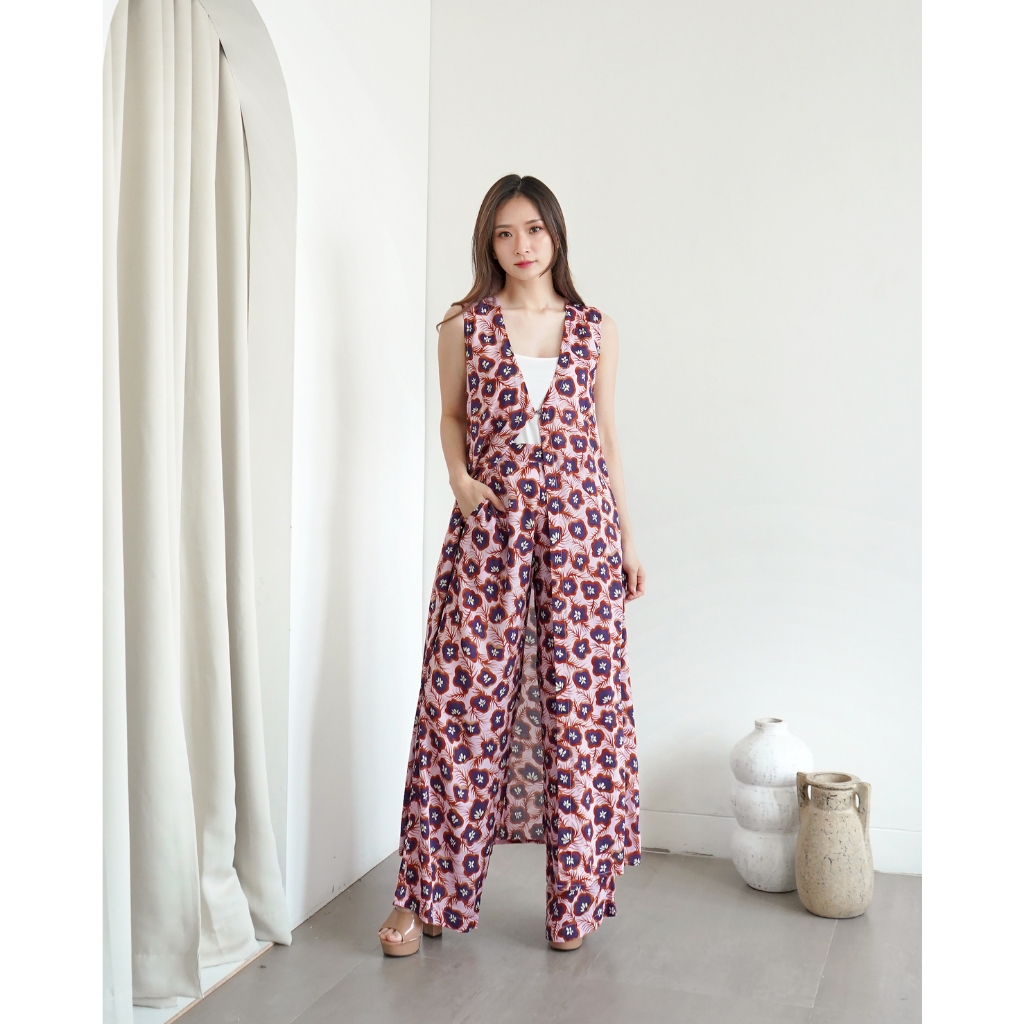 Khaya - Luna Outer | Rayon Premium Outerwear - Outer Motif Bunga