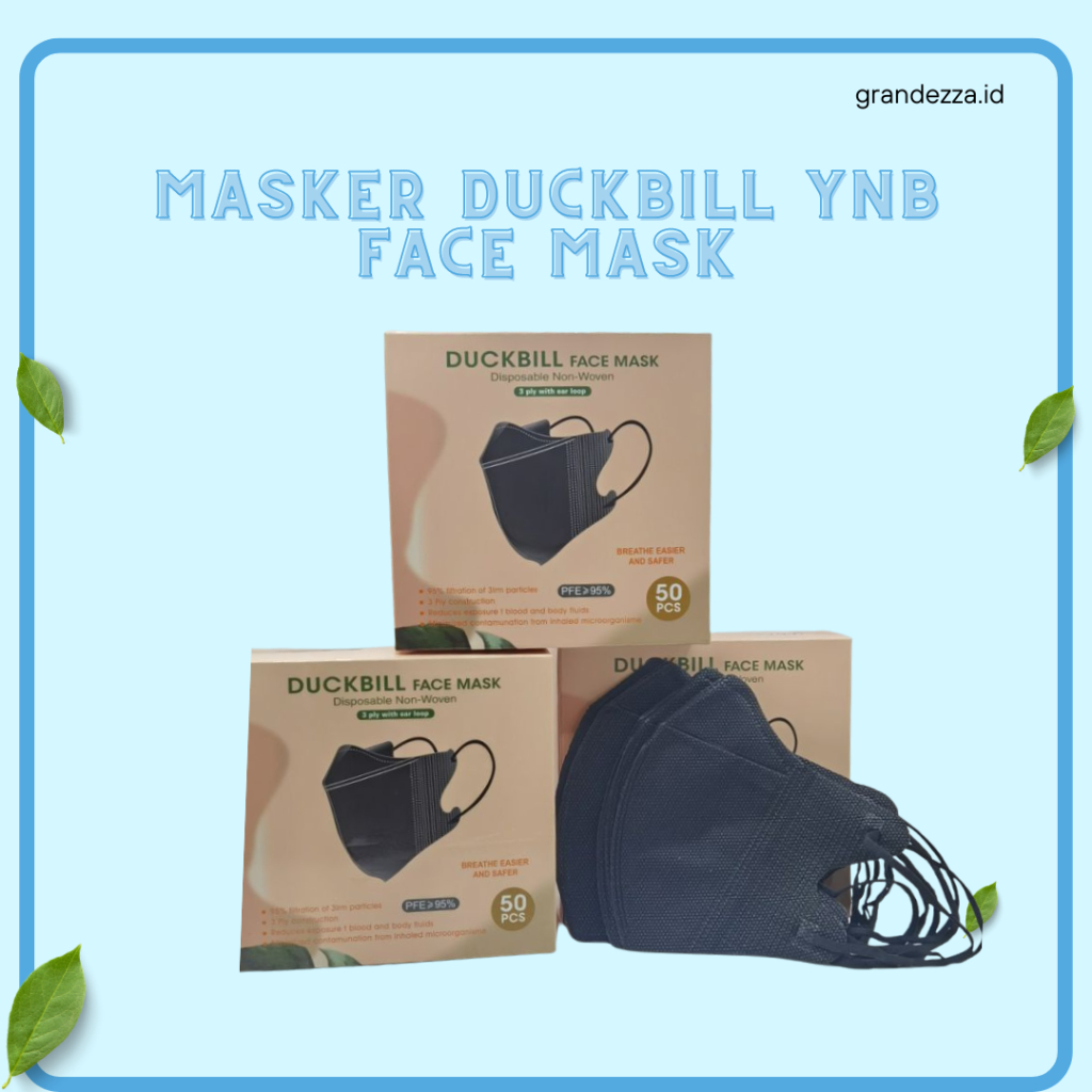 Duckbill Masker 50 Pcs | Masker Duckbill | Masker Duckbill 50 Pcs Tebal | Duckbill Y&B