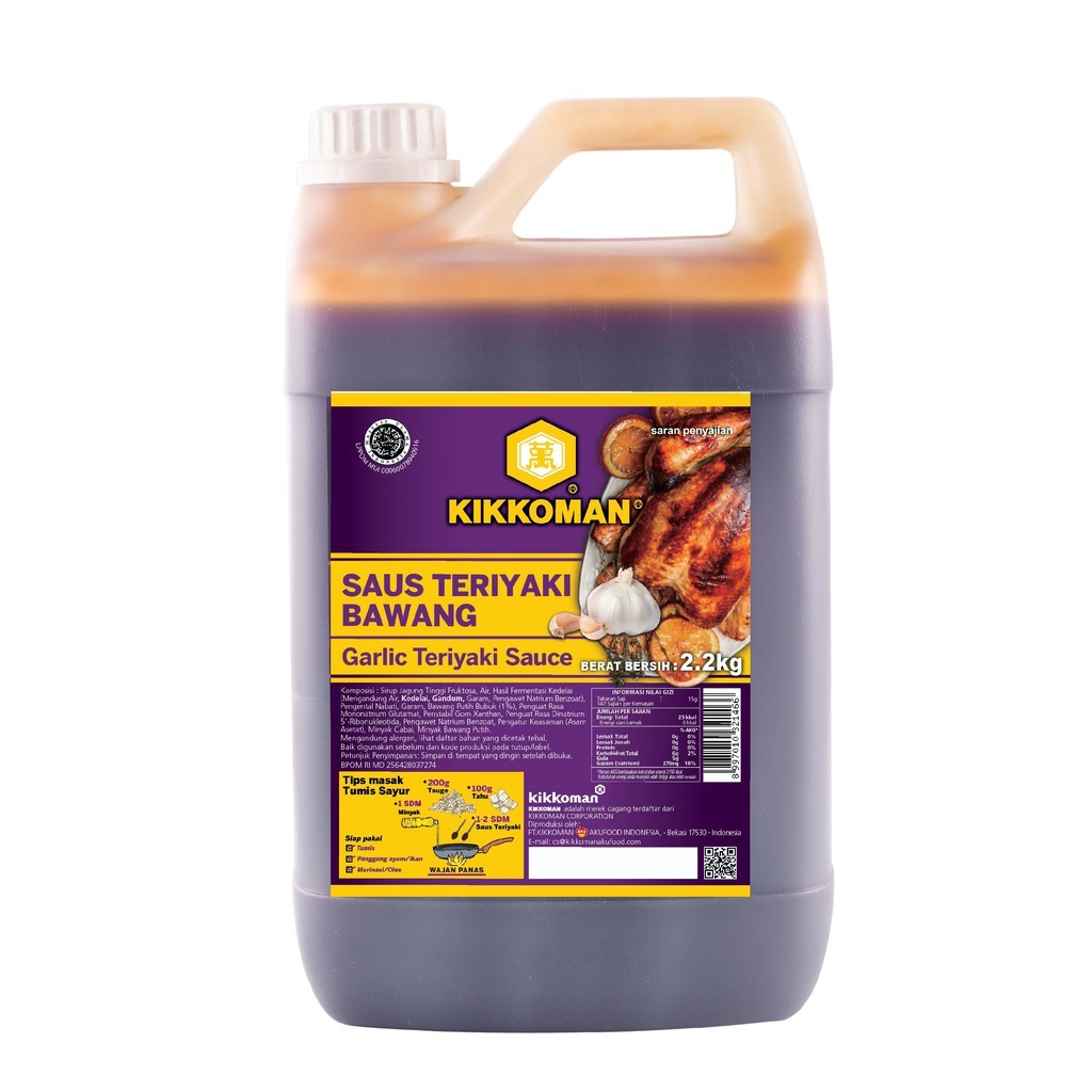

Kikkoman Saus Teriyaki Bawang 2,2Kg (Jerigen)