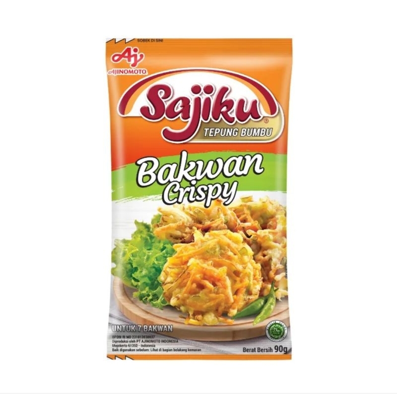 

SAJIKU Bakwan Goreng Crispy 90gr Renyah Gurih Berbumbu Enak Ajinomoto