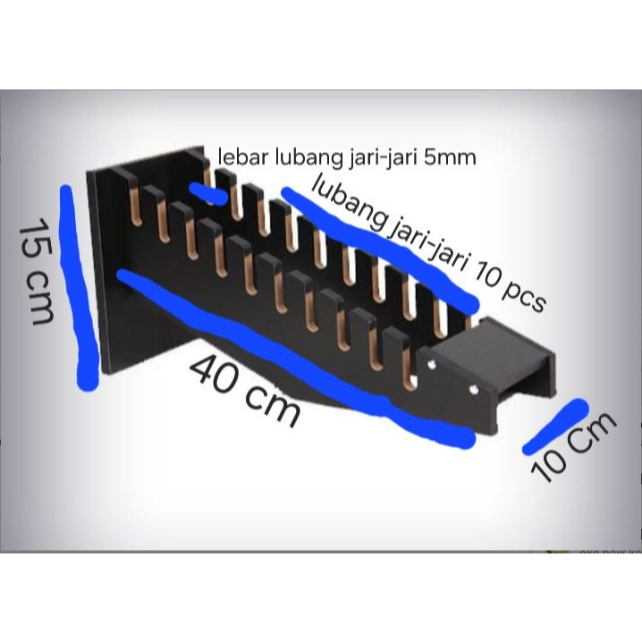 Akrilik display kartu perdana | Dudukan Voucher | Display Custom UK 10 X 40 X 15CM