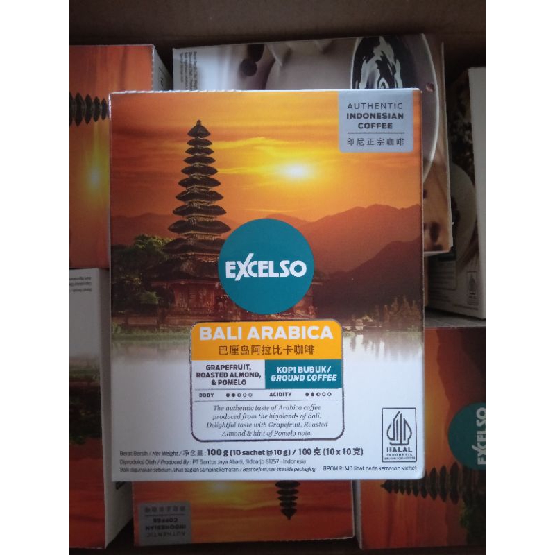 

kopi excelso Bali arabica per box isi 10 sachet