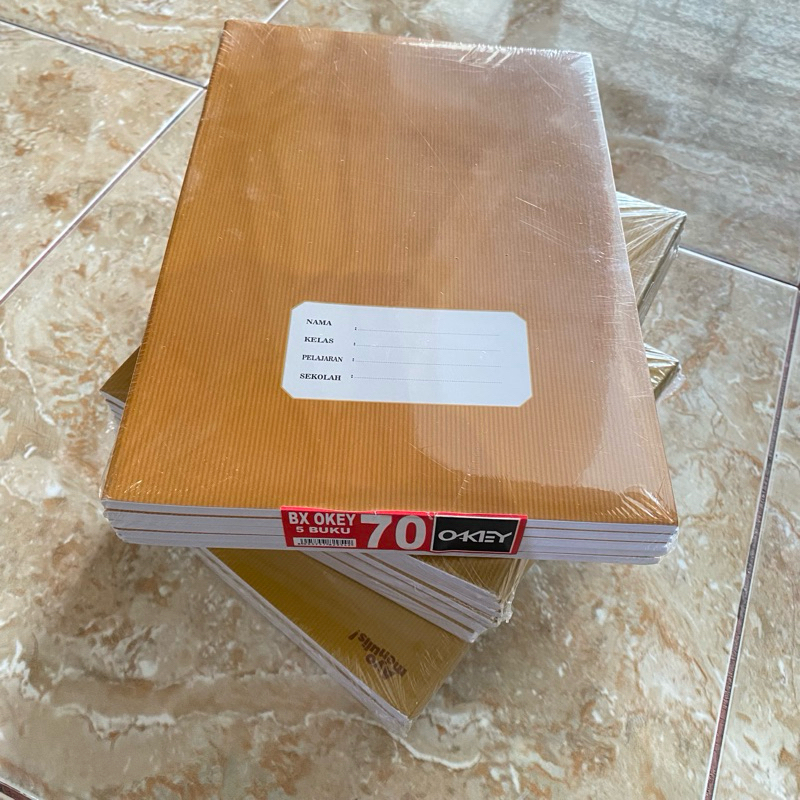 

BUKU OKEY/BUKU PANJANG SAMPUL COKLAT ISI 5 BIJI/PACK