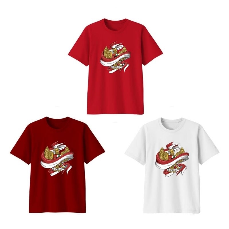 Kaos 17 Agustus T-shirt Dewasa Unisex 17 Agustus Kaos Oblong 17 Agustus Kaos Hut RI 79 Indonesia Baj
