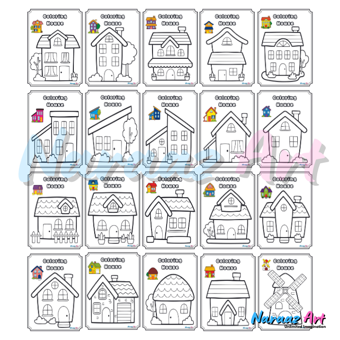 

Gambar Mewarnai Paket 50 Gambar Berbeda Gambar Sketsa Bukan Buku TK PAUD SD Kertas HVS 100gsm