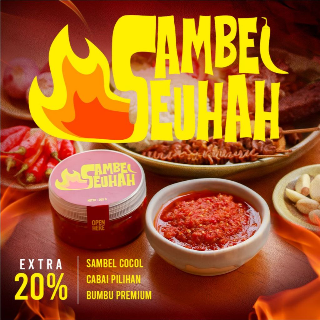 

Sambal cocol - Sambel Seuhah enak buat temen makan 200g