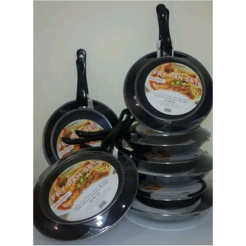 FRY PAN SET TEFLON MASPION (2PCS) wajan teflon set maspion wajan anti lengket wajan set serbaguna