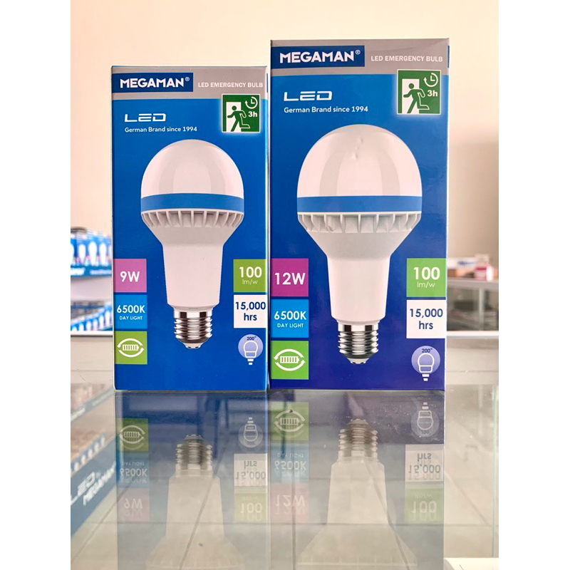 lampu LED emergency megaman 9w/12w
