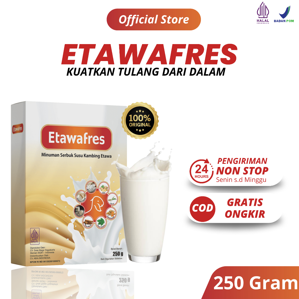 

Etawafres Susu Kambing Herbal Kemasan 250 gr