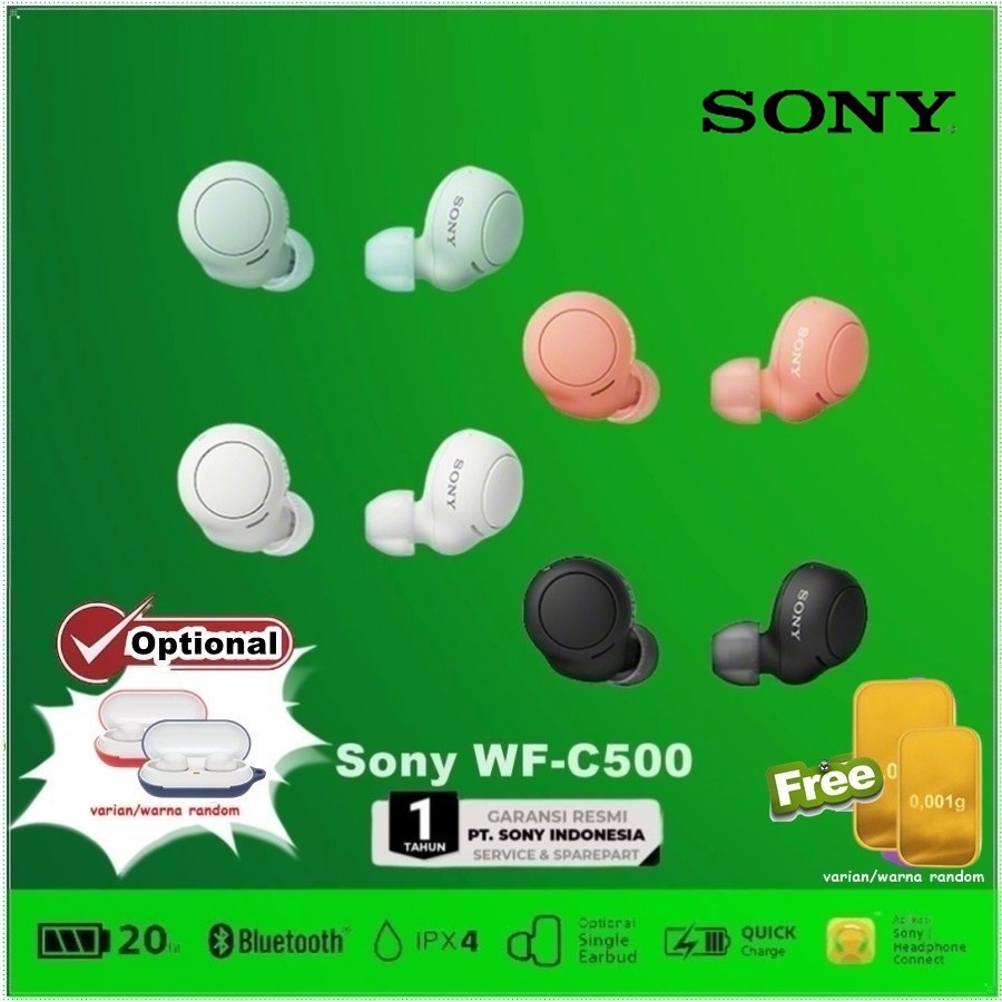 Sony WF-C500 Truly Wireless Headphones Headset Earphone WF C500 C 500