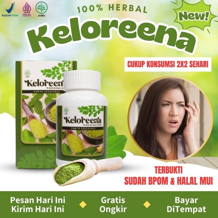 Obat Mata Sering Kedutan di Wajah Saraf Mata Lemah Penglihatan Kabur Mata Berair - Herbal Keloreena