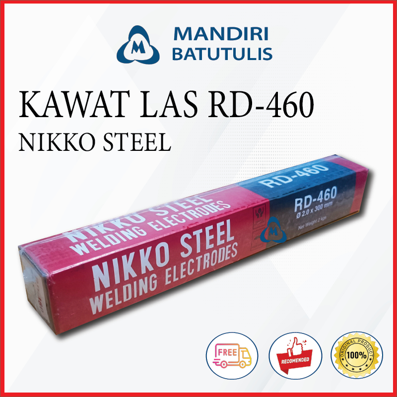 NIKKO STEEL WELDING ELECTRODES - Niko Kawat Las RD-460 - RD 460 2,0 mm 2mm 2kg